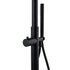 WELS Matte Black 316SUS Dual Shower Set Outdoor Bath System Rainfall 10" Head