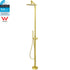 WELS Brushed Gold Twin Shower Handset Combo Set Outdoor Washing 10" Head 316 SUS