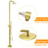 WELS Brushed Gold Twin Shower Handset Combo Set Outdoor Washing 10" Head 316 SUS