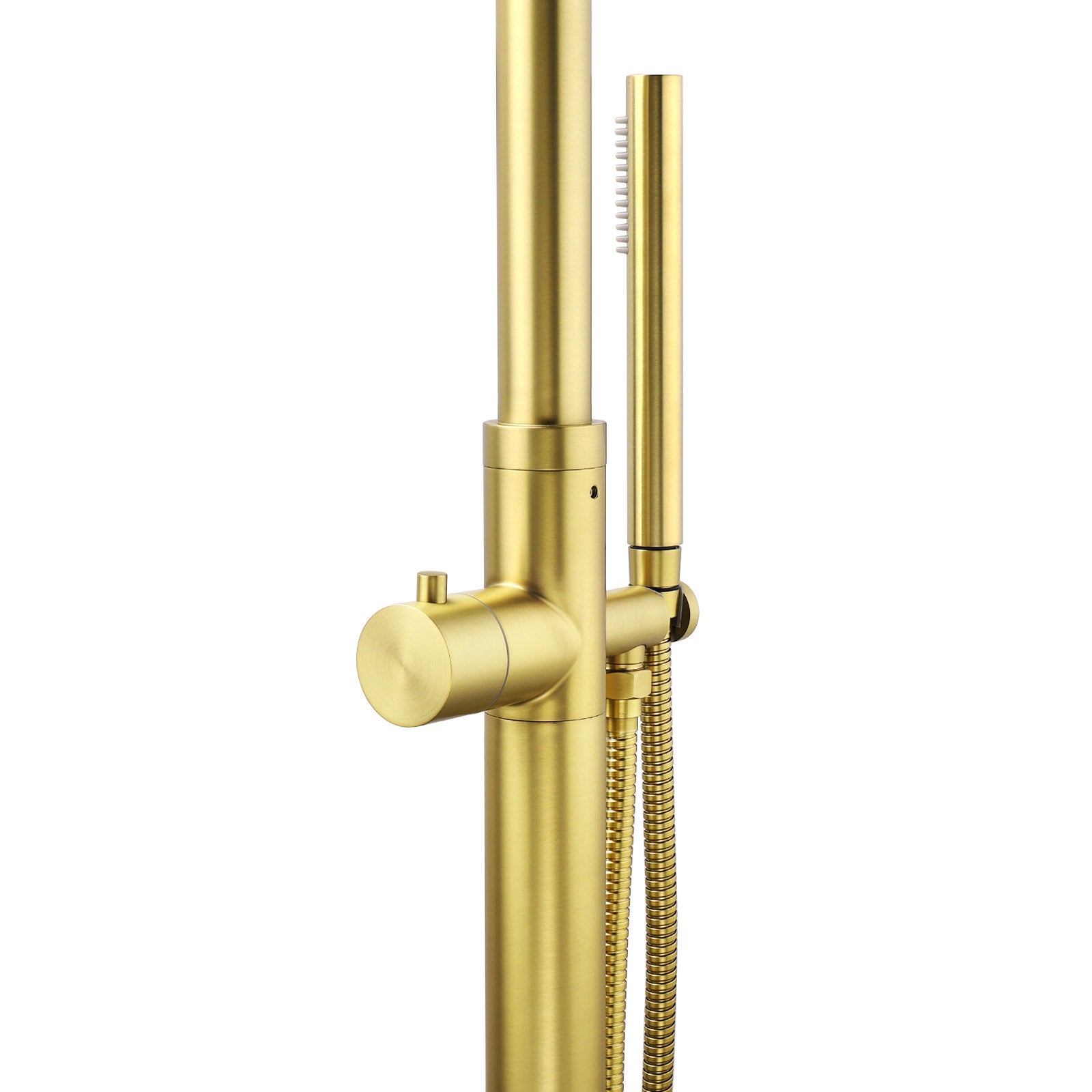 WELS Brushed Gold Twin Shower Handset Combo Set Outdoor Washing 10