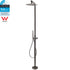 316 SUS WELS Gun Metal Twin Shower Handset Combo Outdoor Bath Rainfall 10" Head