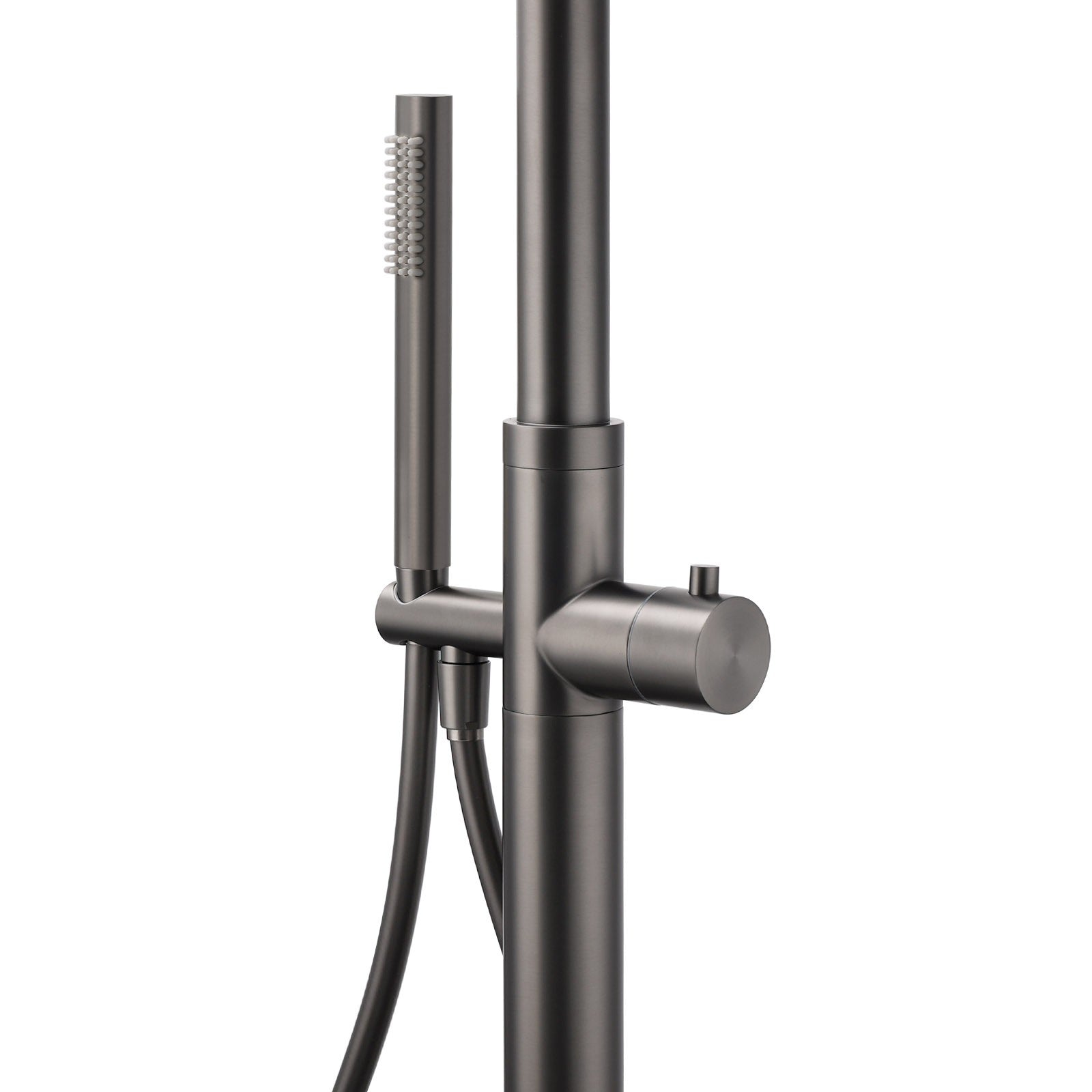 316 SUS WELS Gun Metal Twin Shower Handset Combo Outdoor Bath Rainfall 10