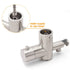Watermark Brushed Nickel Dual Shower Handset Combo Outdoor Round 10" Head 316SUS
