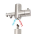 Watermark Brushed Nickel Dual Shower Handset Combo Outdoor Round 10" Head 316SUS