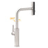 Brushed Nickel 3-Mode Kitchen Mixer Pull Out Down Sink Laundry Faucet Tap WELS