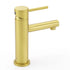 Brushed Gold Round Bathroom Basin Mixer Laundry Vanity Sink Faucet Lever Tapware