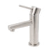 Brushed Nickel Basic Round Bathroom Basin Mixer Laundry Vanity Sink Faucet Tap