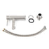 Brushed Nickel Basic Round Bathroom Basin Mixer Laundry Vanity Sink Faucet Tap