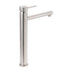Brushed Nickel Classic Round Bathroom Basin Straight Spout Mixer Sink Faucet Tap