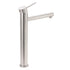 Brushed Nickel Classic Round Bathroom Basin Straight Spout Mixer Sink Faucet Tap
