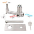 Brushed Nickel Round Wall Mounted Basin Vanity Mixer Bathtub Straight Spout Tap