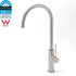 Brushed Nickel 435mm Tall Slim Round Kitchen Laundry Sink Mixer Faucet Tap Spout