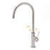 Brushed Nickel 435mm Tall Slim Round Kitchen Laundry Sink Mixer Faucet Tap Spout