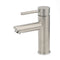 WELS Kitchen Laundry Round Basin Mixer Vanity Sink Faucet Tap Nickel Brushed Set