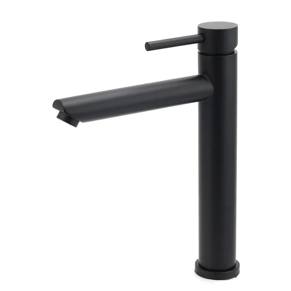 Basin Mixer – Matte Black, WELS 4‑Star 7.5L/min, Stainless Steel