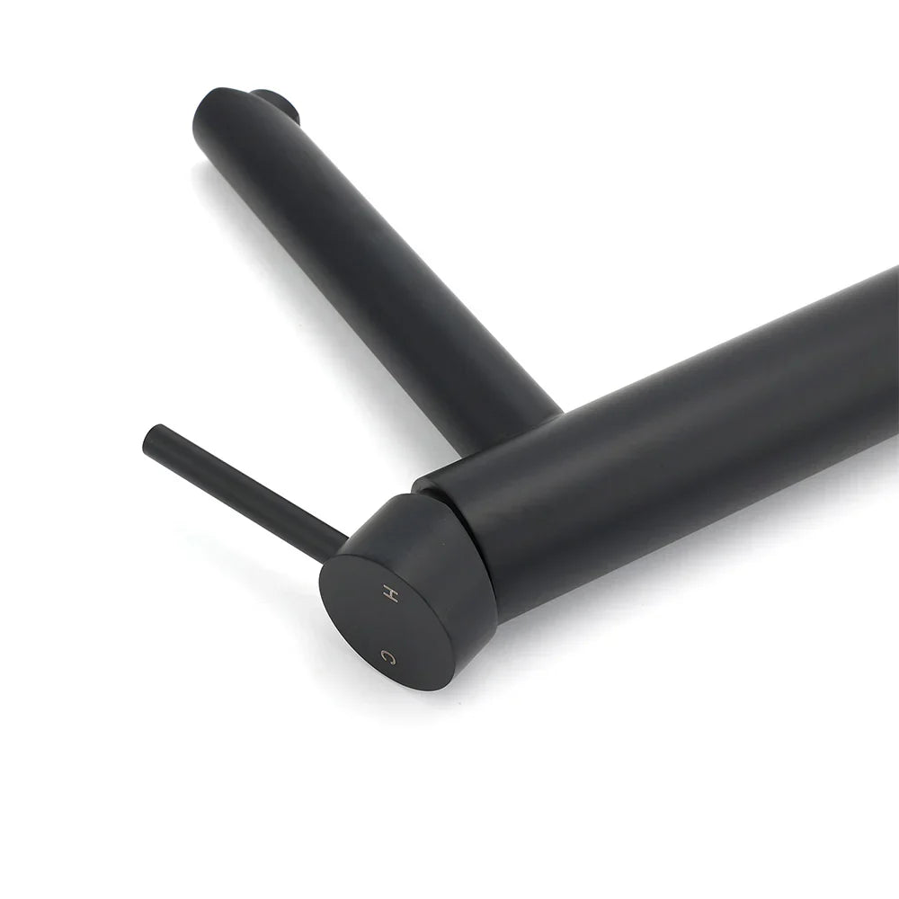 Basin Mixer – Matte Black, WELS 4‑Star 7.5L/min, Stainless Steel