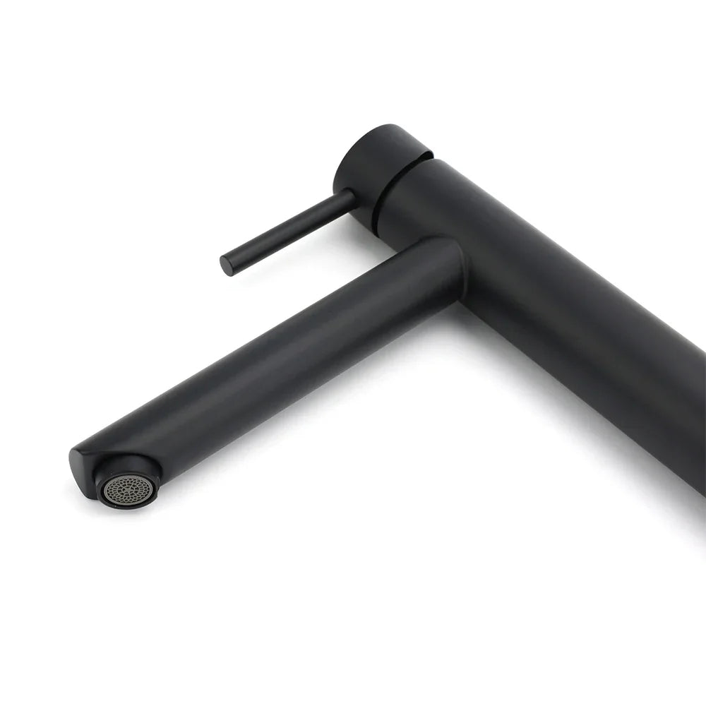 Basin Mixer – Matte Black, WELS 4‑Star 7.5L/min, Stainless Steel