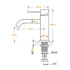 WELS Round Curve Kitchen Laundry Short Basin Mixer Vanity Sink Faucet Tap Chrome