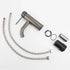 WELS Gun Metal Grey Kitchen Laundry Round Basin Mixer Vanity Sink Faucet Tap Set