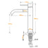 WELS Chrome Tall Basin Kitchen Laundry Mixer Vanity Sink Faucet Tap Curve Outlet