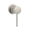 Brushed Nickel Bath Shower Mixer Hot Cold Water Tap Ceramic Cartridge Small Face