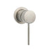 Brushed Nickel Bath Shower Mixer Hot Cold Water Tap Ceramic Cartridge Small Face