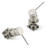 Brushed Nickel Bath Shower Mixer Hot Cold Water Tap Ceramic Cartridge Small Face