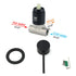 Watermark Matt Black Round Bath Shower Mixer Valve Hot Cold Water Tap Small Face