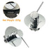 Watermark Round Pin Lever Hot Cold Water Mixer Bathroom Shower Tap Valve Chrome