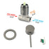 Gun Metal Round Small Face Wall Shower Mixer Hot Cold Bath Tap Valve Cartridge