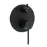 Stainless Steel Black Round Shower Mixer Diverter Lead Free Healthy For Bath Set