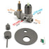 Gun Metal Gray Round Shower Mixer 2 Way Diverter For Bath Twin Shower Watermark