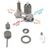 Small Face Gun Metal Gray Round Shower Mixer 2 Way Switch Diverter For Combo Set
