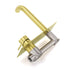 Brushed Gold Round Wall Mounted Basin Mixer Vanity Sink Tap Faucet Curve Spout