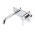WELS Chrome Round Wall Mounted Basin Vanity Mixer Bath Tub Bubble Faucet Spout