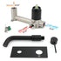 Matt Black Round Basin Mixer Bathtub Wall Mounted Faucet Tap Laundry Spout Set