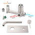 WELS Round Wall Mounted Basin Vanity Mixer Bath Tub Faucet Spout Brushed Nickel