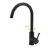 WELS Black Kitchen Sink Mixer Laundry Faucet Tapware 360° Swivel Gooseneck Spout