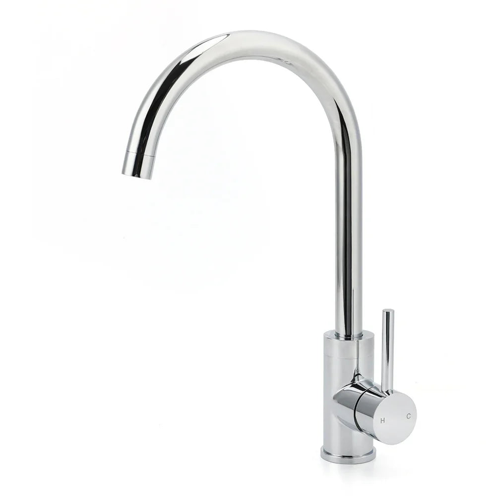 WELS Chrome Kitchen Laundry Swivel Sink Mixer Faucet Tap Spout Stainless Steel