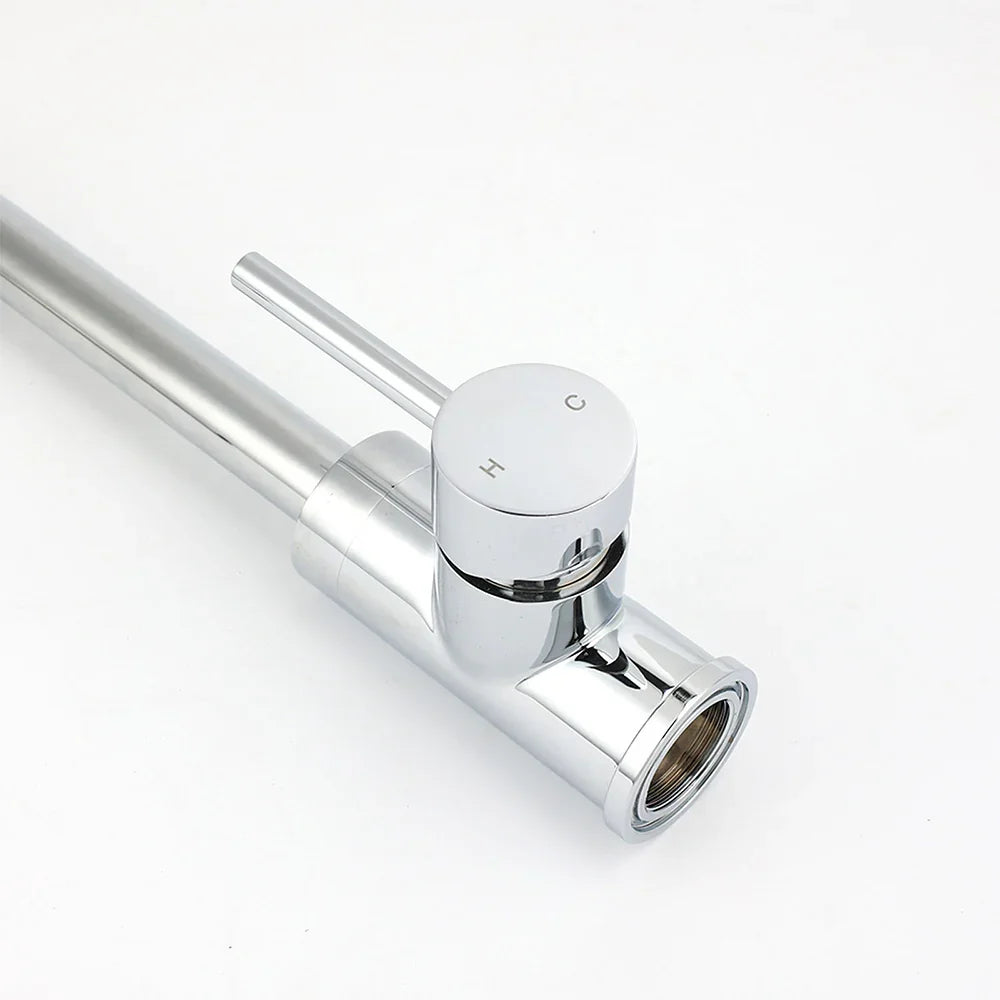 WELS Chrome Kitchen Laundry Swivel Sink Mixer Faucet Tap Spout Stainless Steel