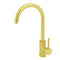 Brushed Gold Stainless Steel Kitchen Mixer Tap with 360° Swivel Spout
