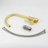 Brushed Gold Stainless Steel Kitchen Mixer Tap with 360° Swivel Spout