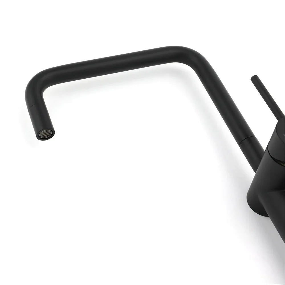 WELS Matt Black SUS Tall Kitchen Laundry 360º Swivel Sink Mixer Faucet Tap Spout