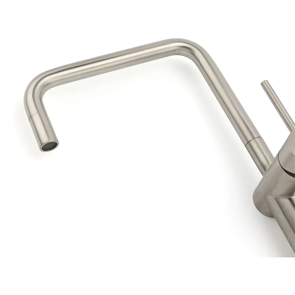WELS 6L/m Kitchen Laundry 360º Swivel Sink Mixer Faucet Tap Spout Brushed Silver