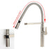 Brushed Nickel Kitchen Sink Basin Mixer 360 Swivel Faucet Tap Pull Out Spout SUS