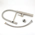 Brushed Nickel Kitchen Sink Basin Mixer 360 Swivel Faucet Tap Pull Out Spout SUS