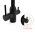 Matt Black 3 Ways Kitchen Mixer Tap Pury Water Sink Faucet 360 Swivel Spout Outlet