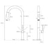 WELS Brushed Nickel Round Pull Out 2 Modes Spout Kitchen Sink Tap Laundry Mixer