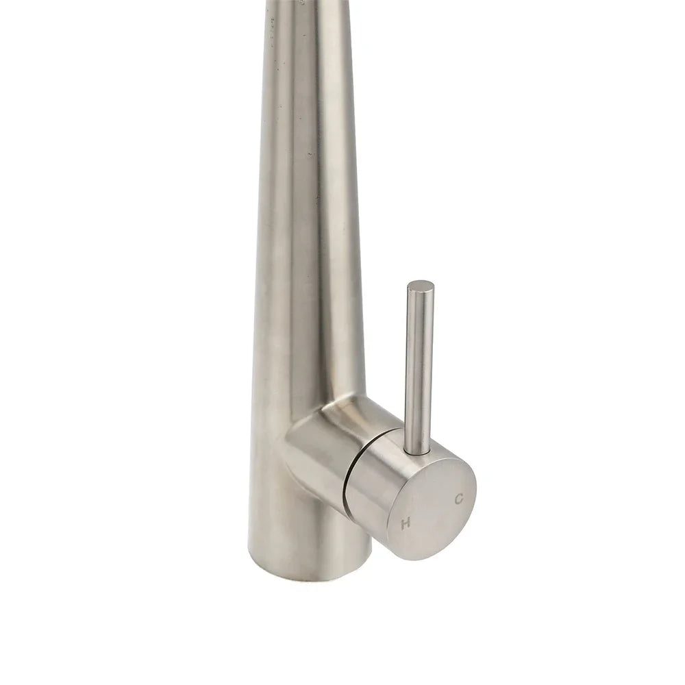 Brushed Nickel Pull Out Kitchen Tap Sink Mixer Faucet Spout 2 Modes Spray Outlet