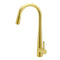 Round Brushed Gold Pull Out Kitchen Sink Tap Basin Mixer Faucet Flexible Spout